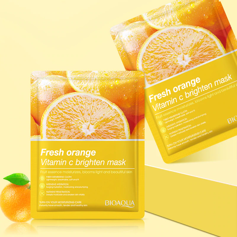 ماسک نقابی صورت آبرسان پرتقال BIOAQUA کد 81242