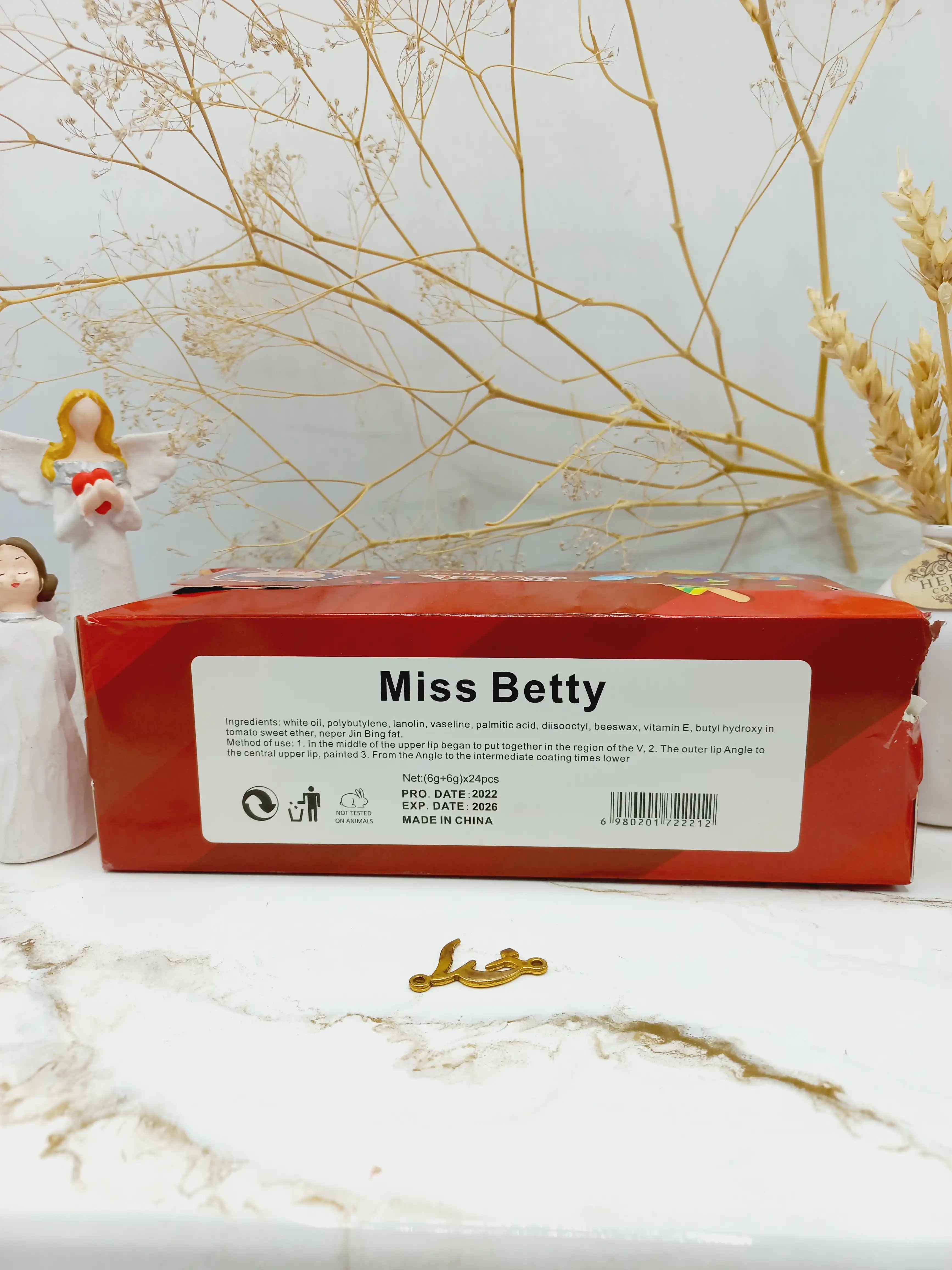 رژ مایع شکلاتی ضدآب و  فانتزی میس بتی Miss Betty کد 2221