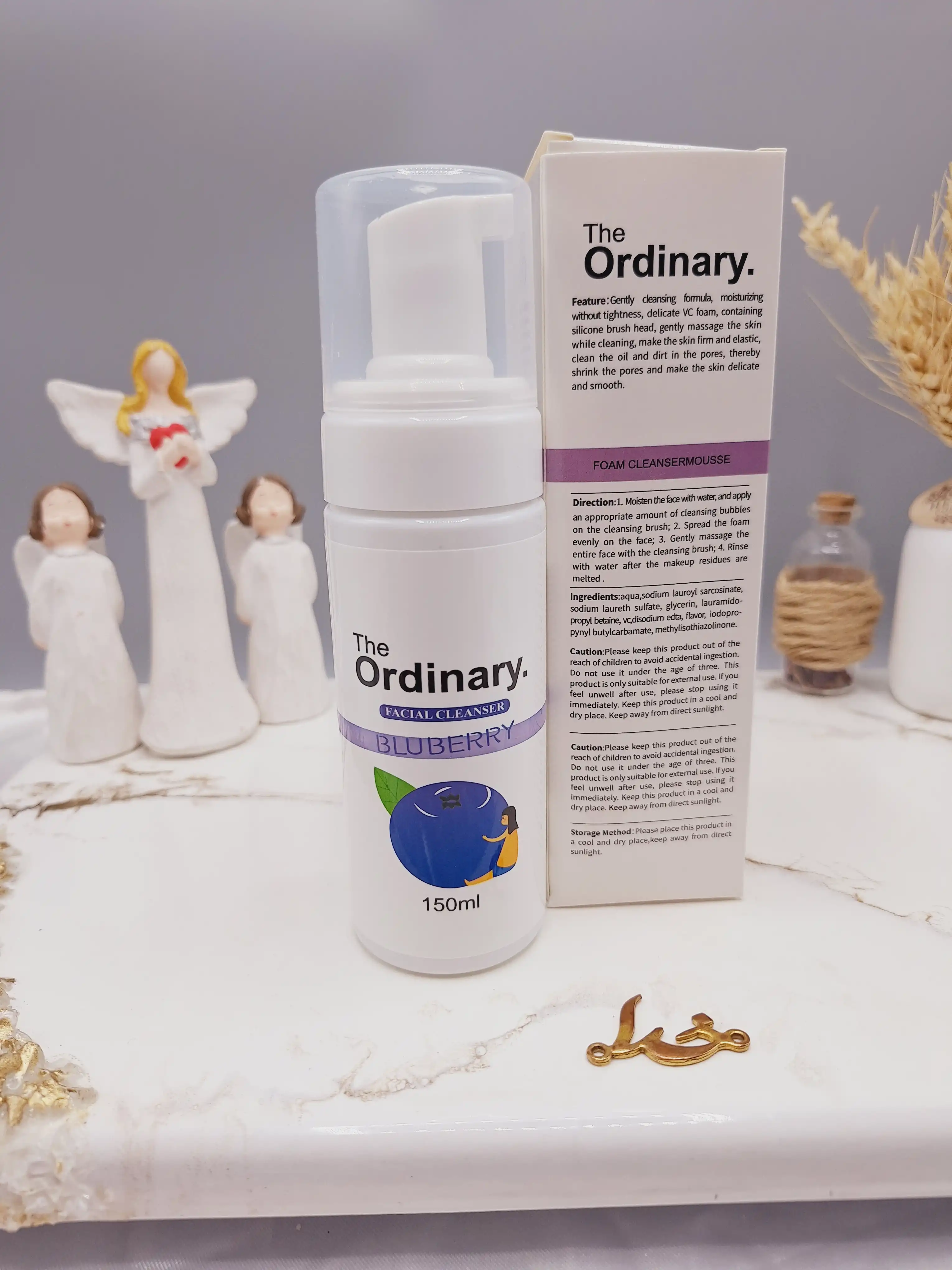 فوم شستشو صورت با عصاره بلوبری برند اوردینری ordinary کد 2218