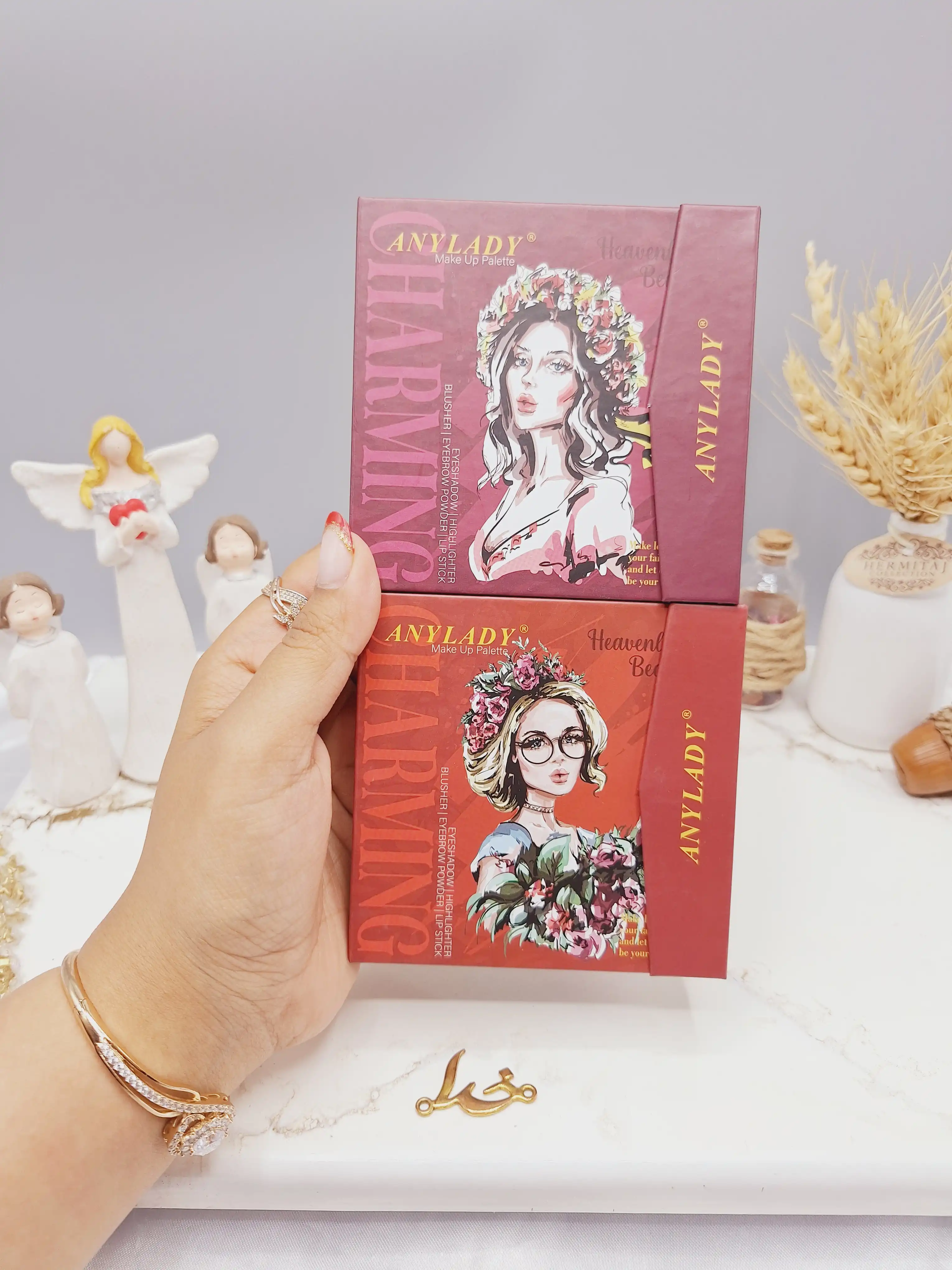 پالت سایه کوچک طرح دختر زیبا برند ANALIDI کد8658F1