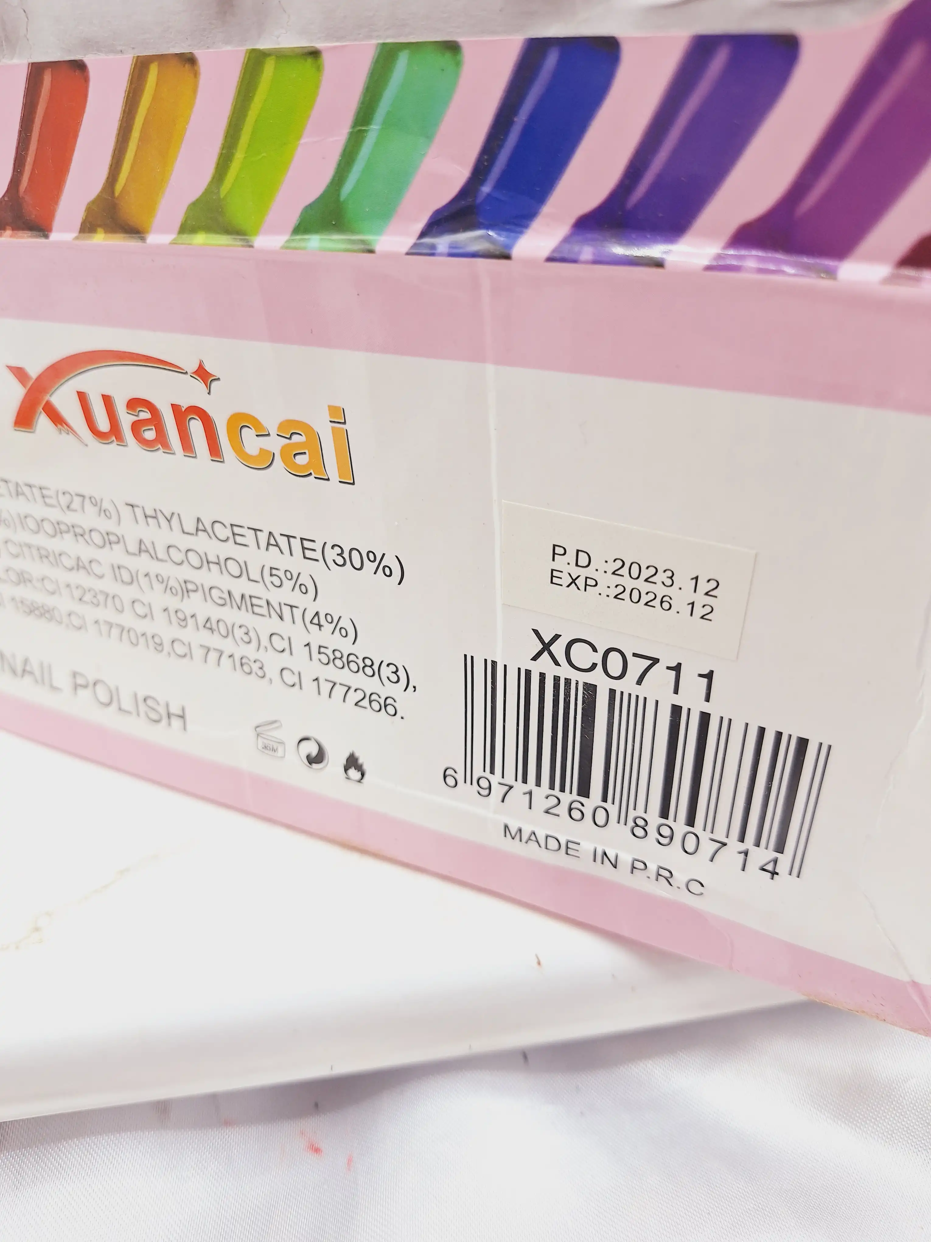 لاک ناخن نایلی پولیش برند Xuancal کد XC0711