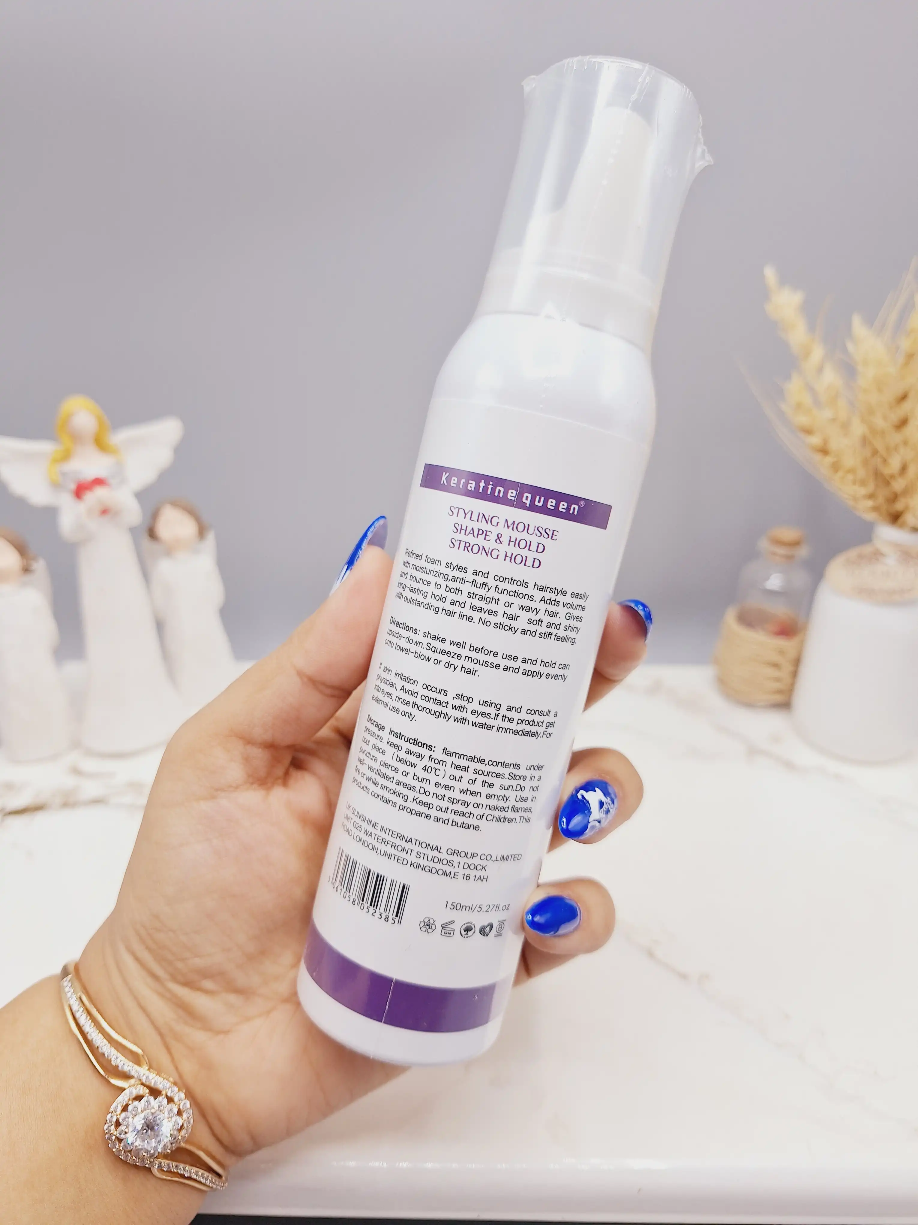 موس مو رنگی برند پرفکت شماره 01 purole بنفش ارغوانی حجم 150 میل کد