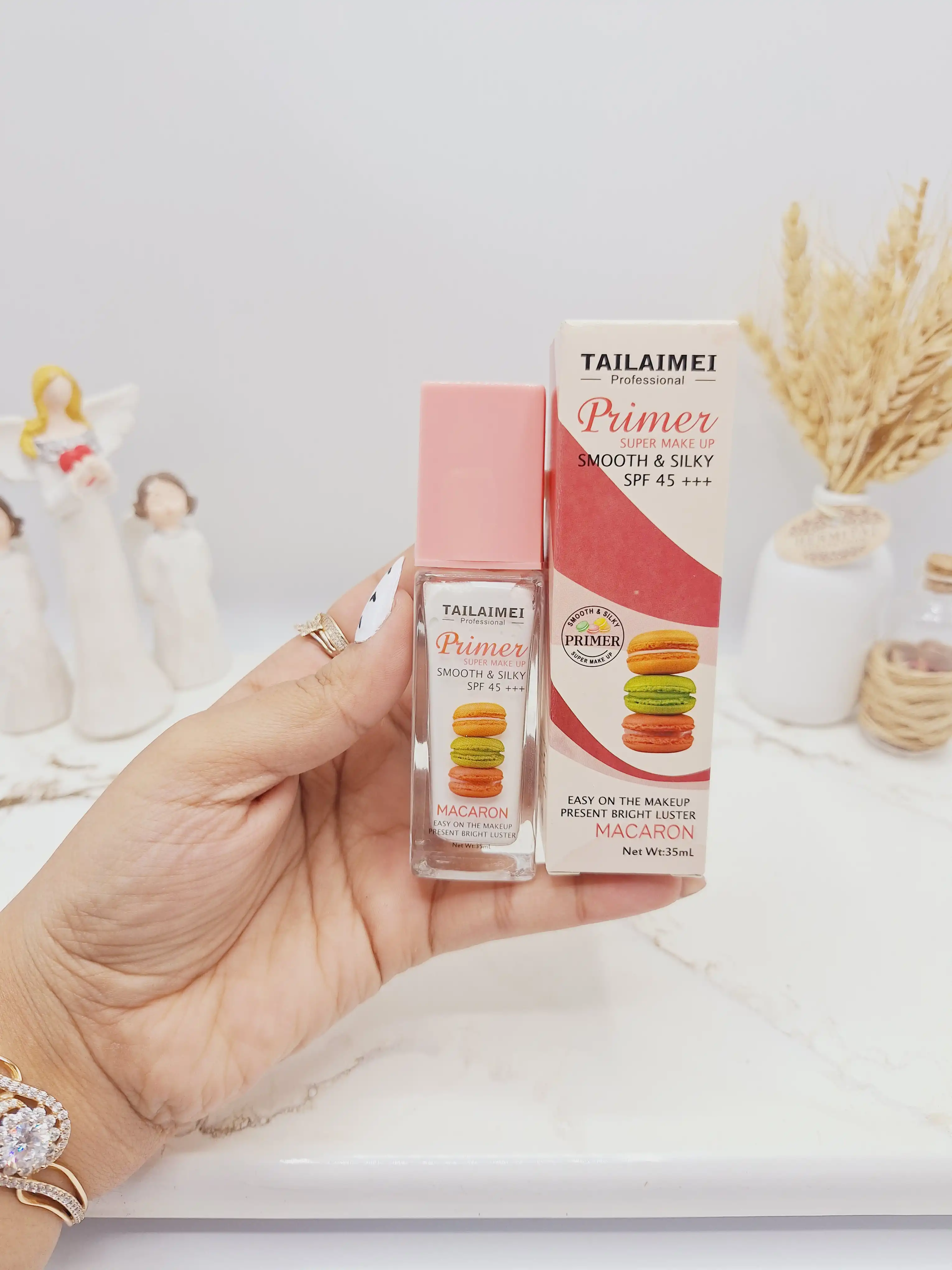 پرایمر و ضد آفتاب ماکارون تایلامی spf45 اورجینال کد NO.:TLM-F215